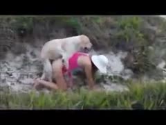 Filthy at no time previous to seen coed sneaks off to have a fun beastiality sex with her well hung dog 